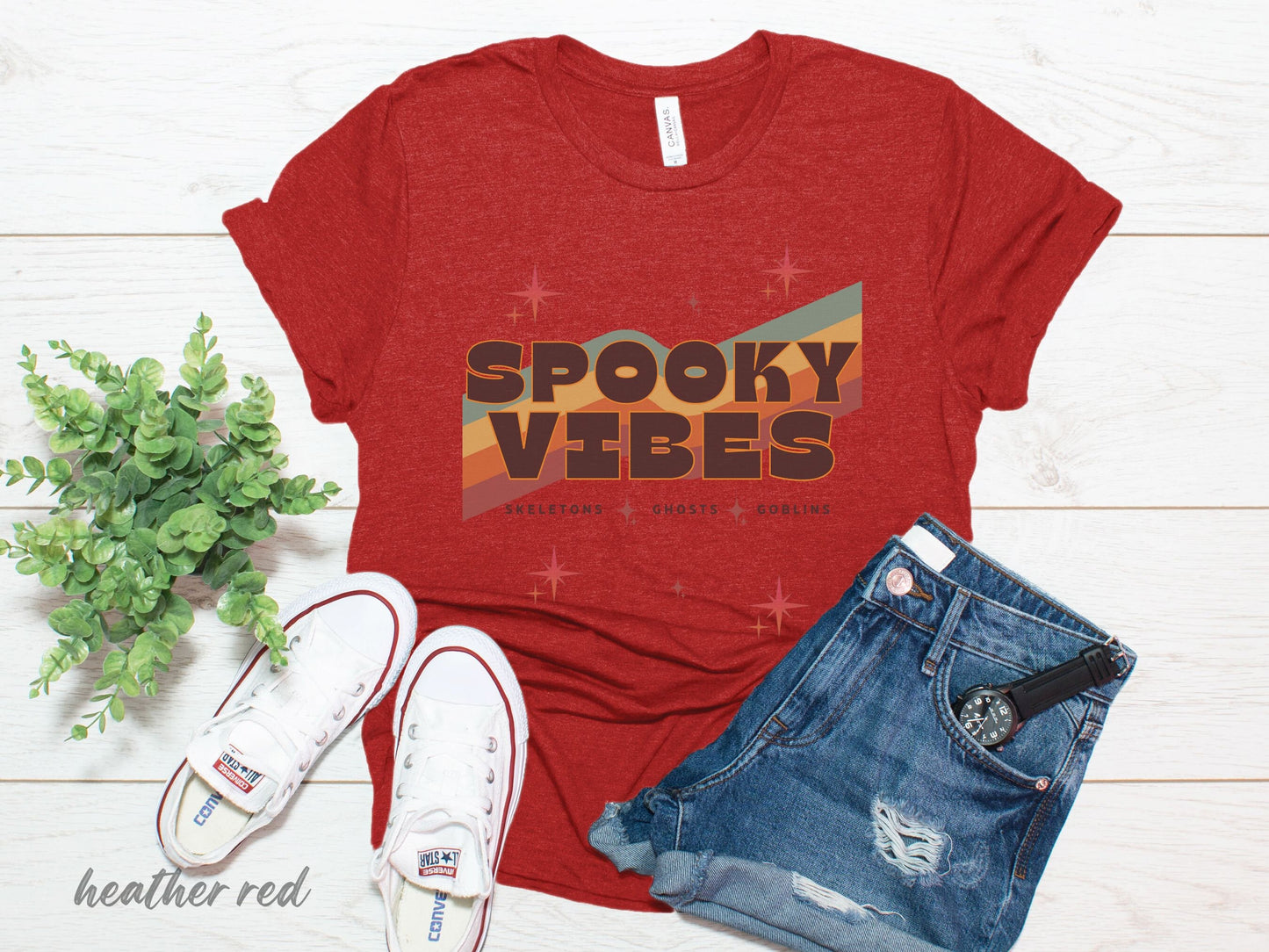 Spooky Vibes, Fall Tshirt, Spooky Teacher shirt, Spooky Vibes tshirt, Fall apparel, Trendy fall shirt, Vibes Tshirt, Retro Fall