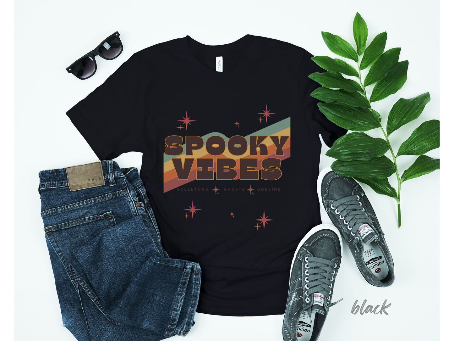 Spooky Vibes, Fall Tshirt, Spooky Teacher shirt, Spooky Vibes tshirt, Fall apparel, Trendy fall shirt, Vibes Tshirt, Retro Fall