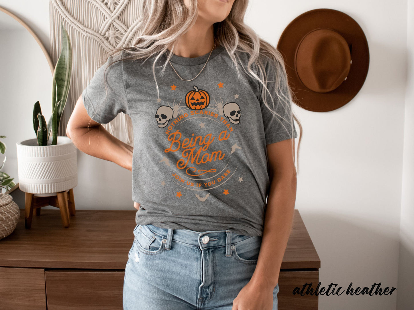 Halloween Shirt Funny Mom | Mom and Dad Halloween Shirts | Spooky Ghost Skeleton Bat Tshirt  | Mom Halloween Tee | Halloween Mama Shirt