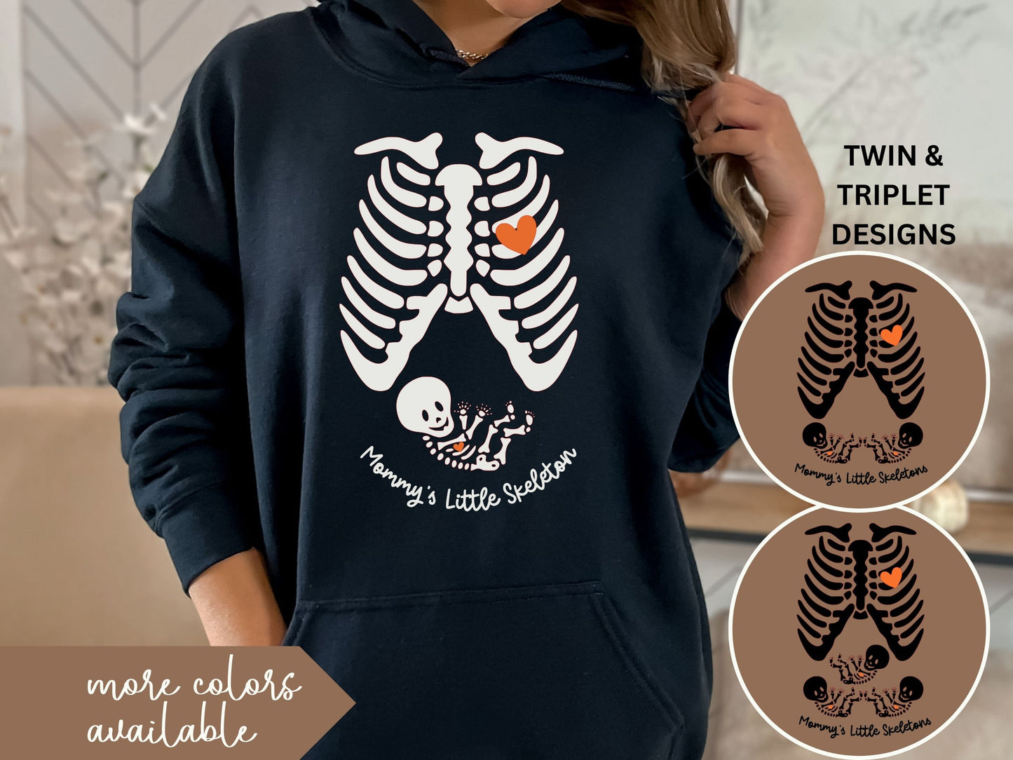 Halloween Skeleton Pregnancy Shirt Maternity Sweatshirt, Funny Pregnancy Announcement Shirt 2023, Pregnant Mom Costume, New Mom Sweater