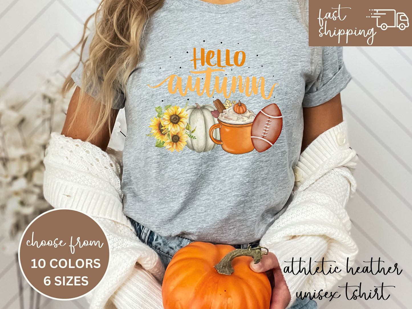 Fall Football Hoodie, Pumpkin Patch Shirt, Autumn Shirt, Womens Halloween Shirt, Fall Graphic Tee, Fall Coffee Latte, Halloween Party Tee