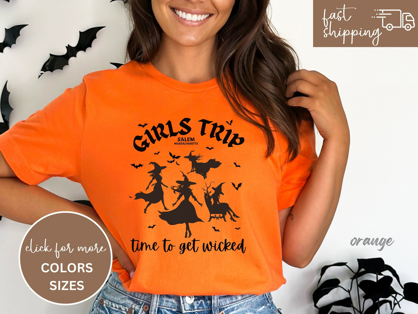 Halloween Sweatshirt, Girls Trip Salem Sweater, Vintage Halloween Shirt Retro, Halloween Witch Shirt, Salem Massachusetts, Salem Witches