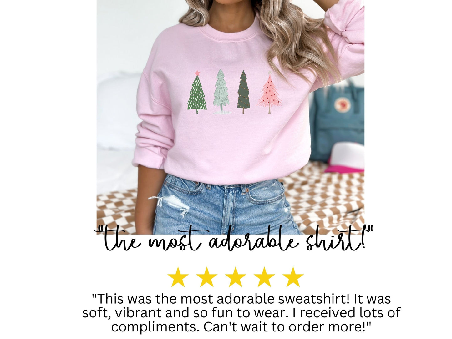 Christmas Tree Sweatshirt, Christmas Sweatshirt, Christmas Shirts for Women, Christmas Crewneck, Christmas Holiday Sweater Winter Sweatshirt
