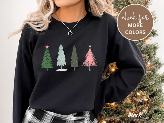 Christmas Tree Sweatshirt, Christmas Sweatshirt, Christmas Shirts for Women, Christmas Crewneck, Christmas Holiday Sweater Winter Sweatshirt