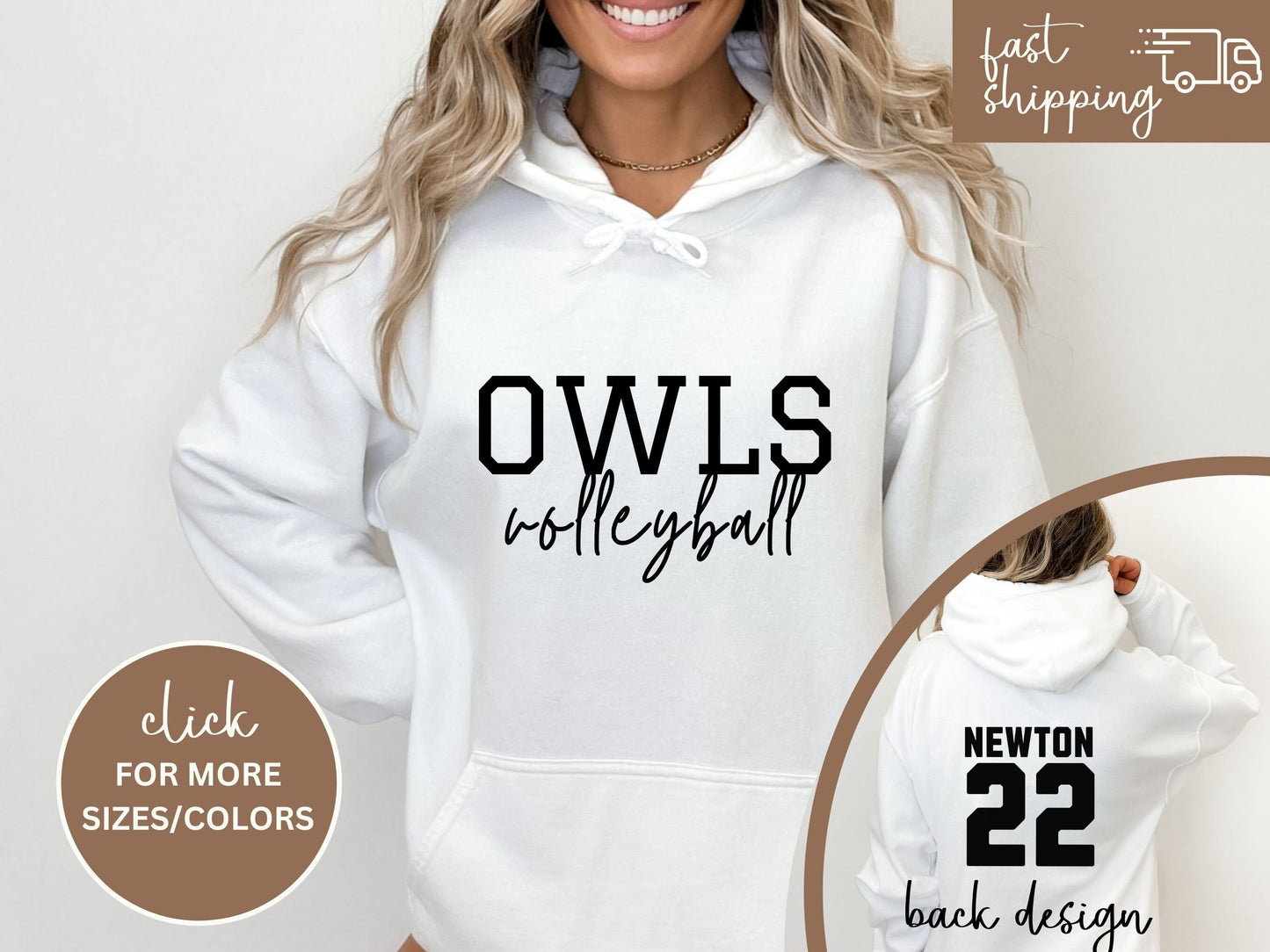 Custom Volleyball Tshirt Hoodie Sweatshirt, Volleyball Spirit Wear, Mom Hoodie, Volleyball Cheer Mom Dad Hoodie, Custom Team Colors Number