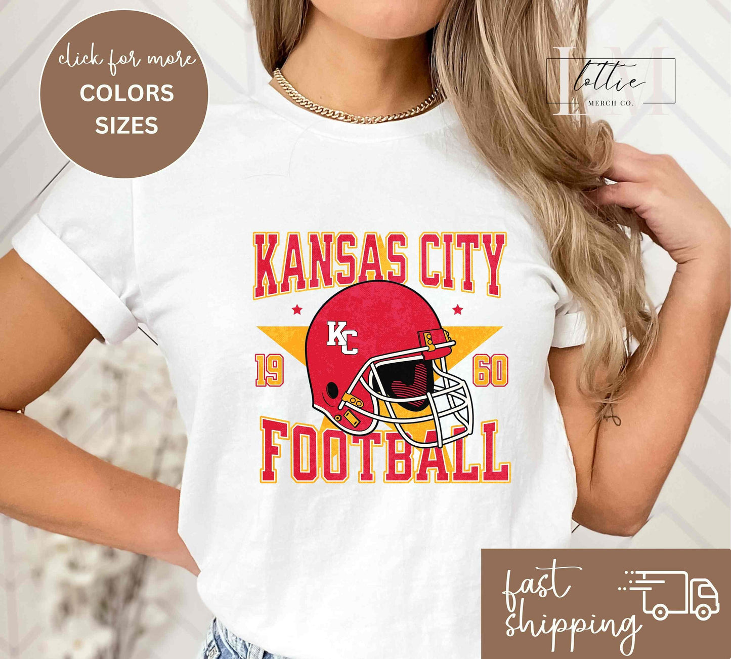 Youth Kansas City Football Star Helmet T-shirt or Sweatshirt
