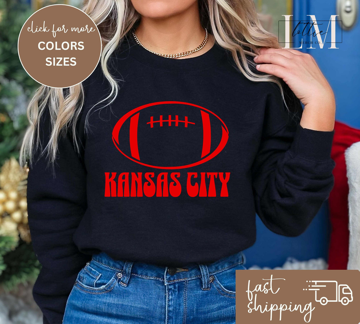 Retro Kansas City Football Game Day T-shirt or Sweatshirt for Adults
