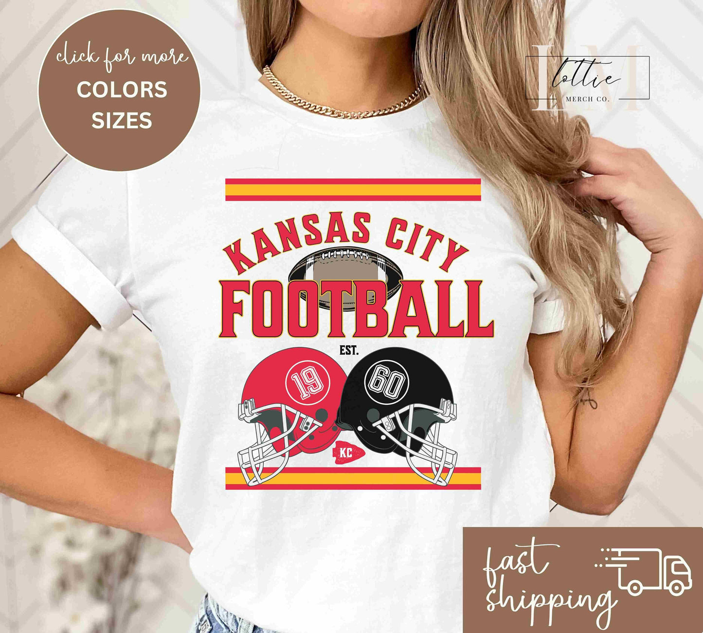 1960 Vintage Kansas City Football Helmet Sweatshirt