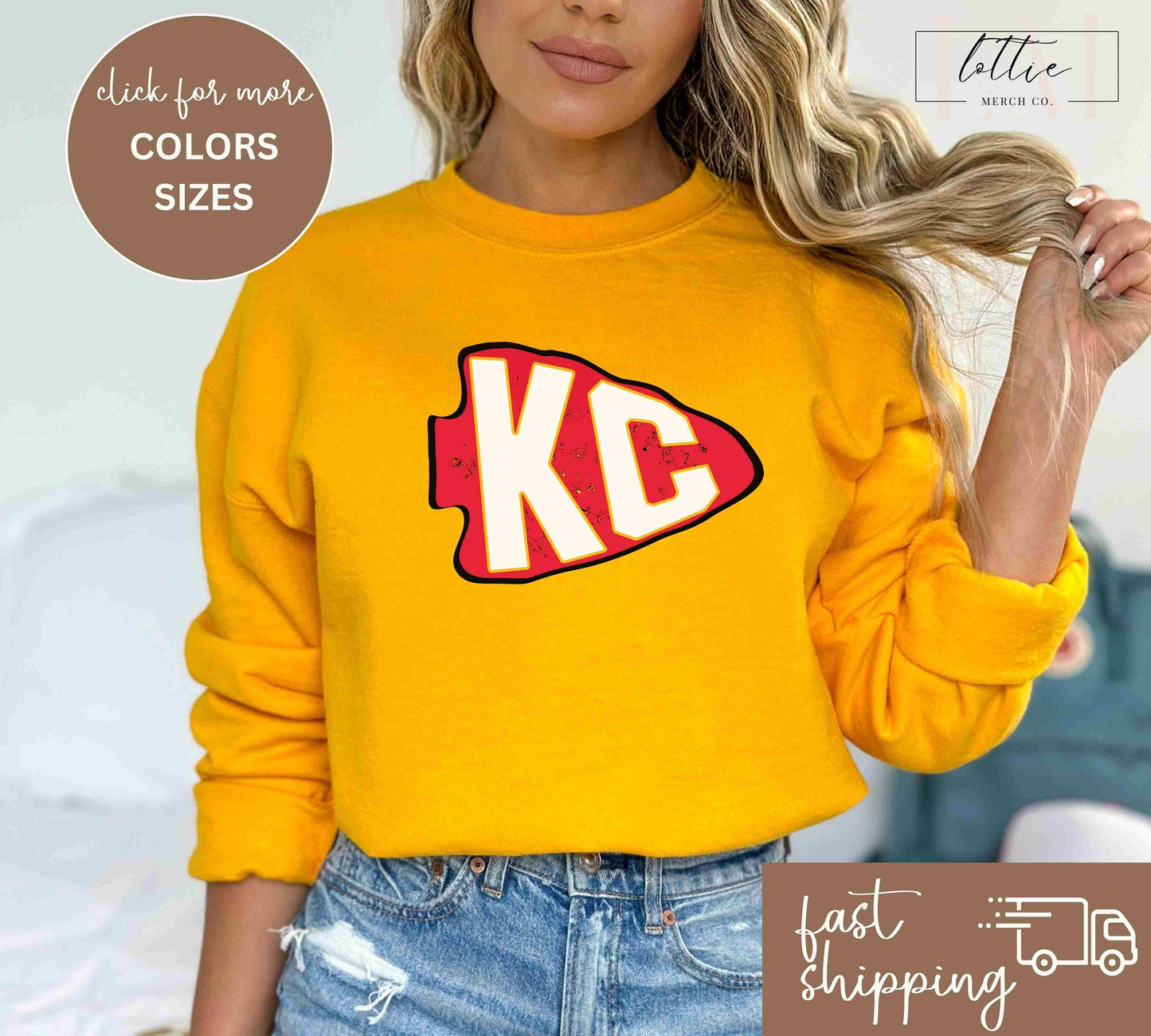 Vintage Arrowhead Kansas City Football Sweatshirt T-shirt