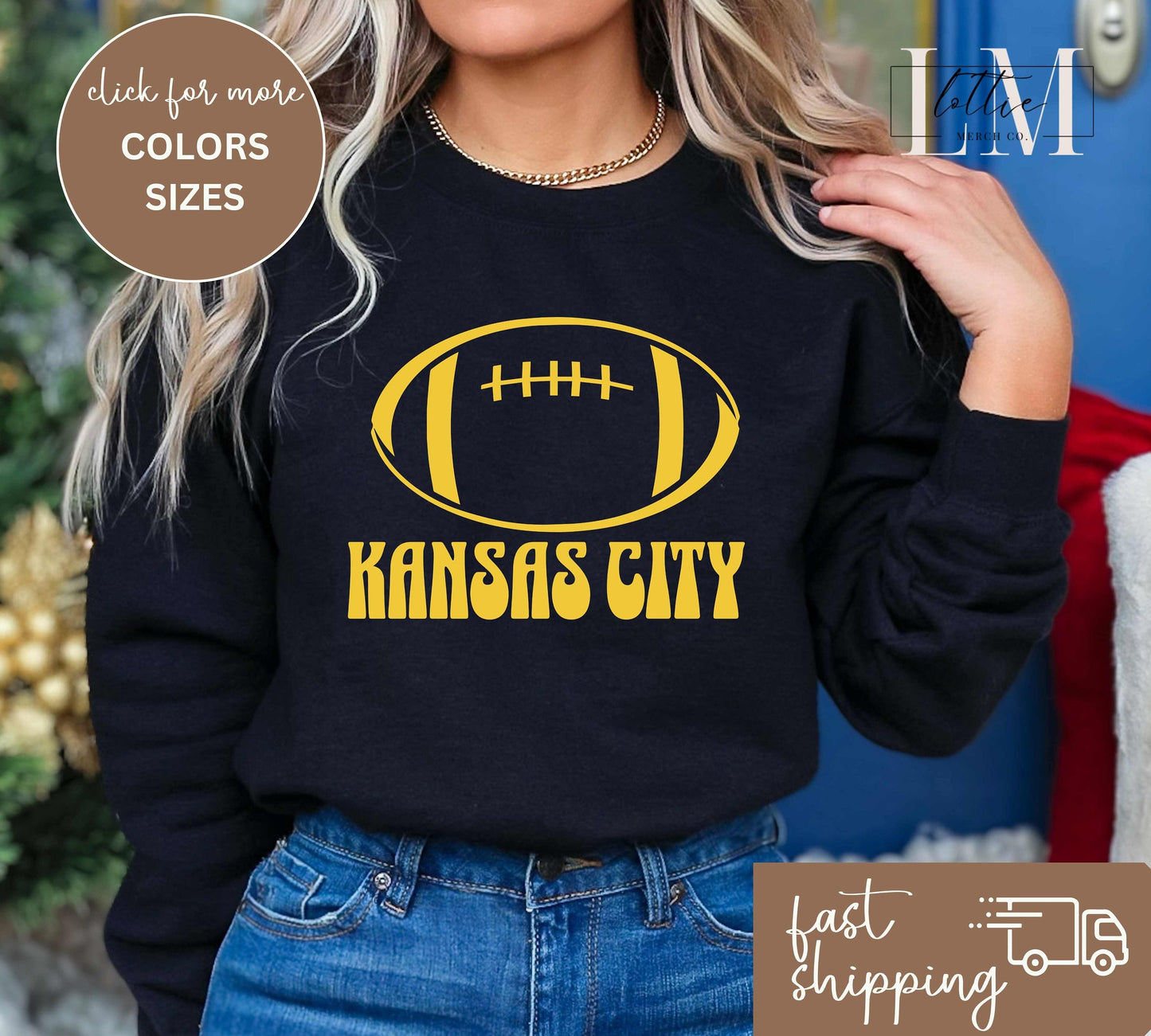 Retro Kansas City Football Game Day T-shirt or Sweatshirt for Adults