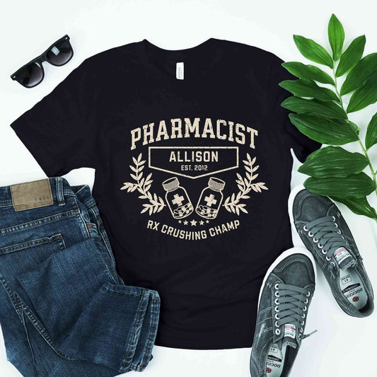 Personalized Pharmacy T-shirt, Pharmacy Tech Gift, Pharmacist Gift, Pharmacy Tech T-Shirt,
