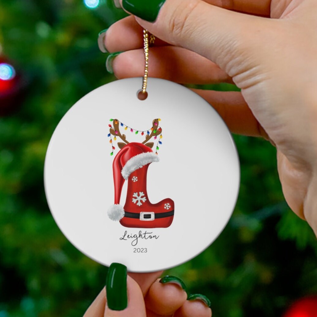 Letter Name Ornament, 2023 Family Ornament, Custom Initial Ornament, Personalized Christmas gift, Family Keepsake, Holiday Monogram Ornament