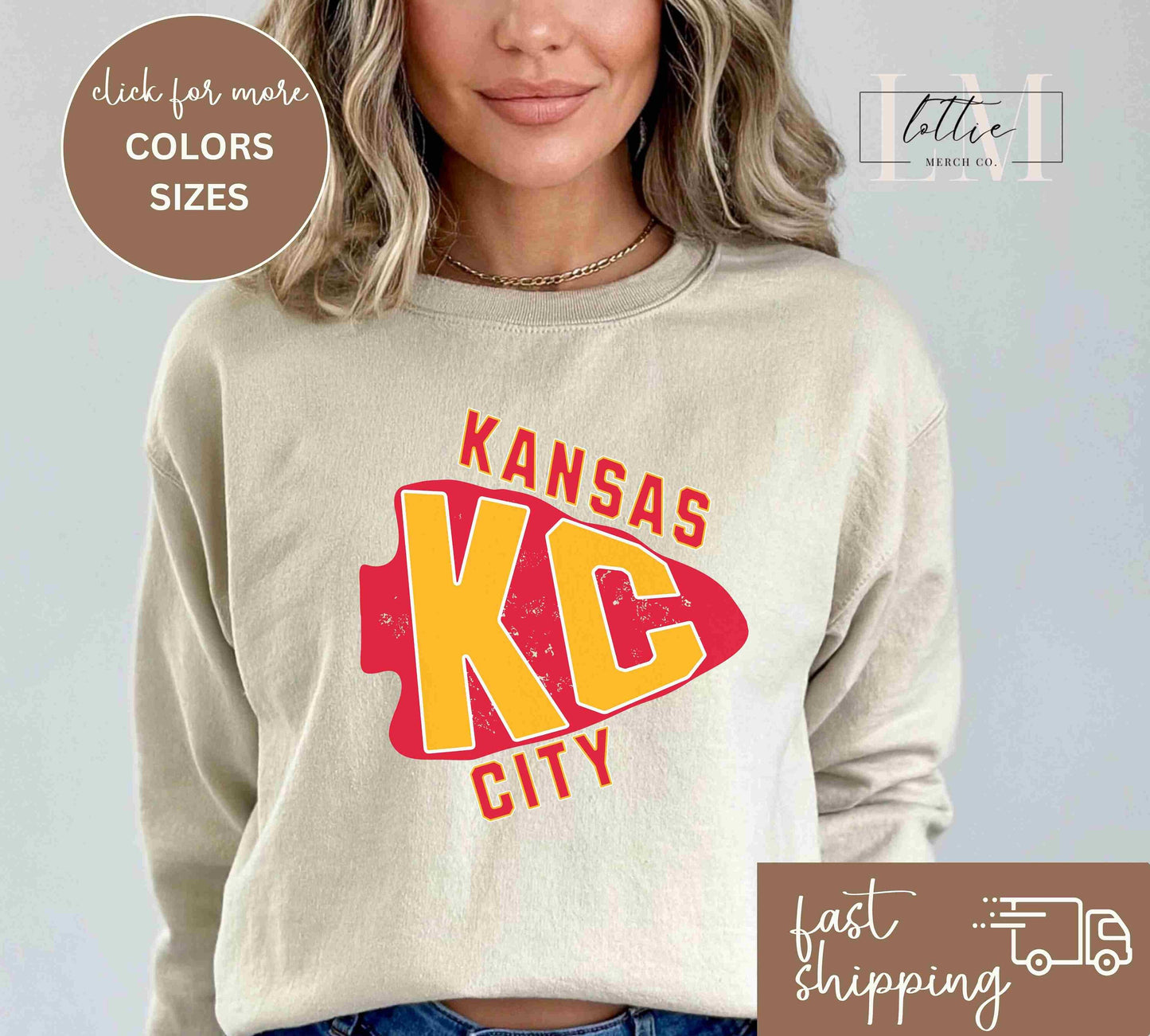 Vintage Kansas City Arrowhead Football Sweatshirt